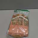 Kolldenn 24 Pcs Kraft Christmas Gingerbread Paper Gift Bags with Handles Reusable Gingerbread House Shaped Goodies Treat Candy Bags Bulk 10.6 x 3.1 x 7.1 Inch for Wrapping Holiday Xmas Party Favors