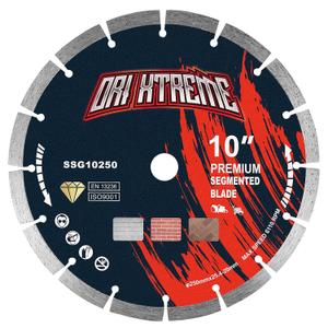10 Inch Diamond Saw Blade, Segmented General Purpose Blade Dry/Wet Cutting Concrete, Masonry, Brick, Block,7/8"-5/8 Arbor