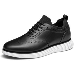 Bruno Marc Men's MaxFlex Dress Sneakers Oxfords Casual Wingtip Brogue Shoes (8, Black)