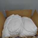 LEISURE TOWN King Mattress Pad Fitted Quilted Cotton Mattress Cover Cooling Soft Pillow Top Mattress Topper with Down Alternative Filling Mattress Protector with 8-21 Deep Pocket (78x80 White)