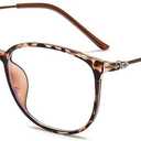 Stylish Anti-Blue Light Myopia Distance Glasses For Mens Womens Ultra-Light Nearsighted Glasses Oval Frames, -0,5