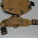 rabbitgoo Tactical Dog Harness for Large, Heavy Duty Pet Harness with Handle, No-Pull Service Vest Large Breed, Adjustable Military Dog Vest for Training Hunting Walking, Brown Camo, L