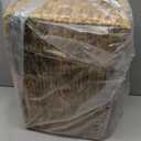 Niuirt Large Baby Diaper Caddy Organizer, Handwoven Water Hyacinth Storage Basket, Portable Wicker Car Diaper Storage Bin for Nursery and Travel