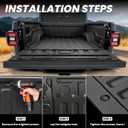 LASFIT Tailgate Mat for Jeep Gladiator 2020-2026, All Weather TPE Tailgate Protector Liner Replacement Accessories Tailgate Cover