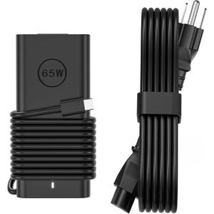 JEIBAO 65W 45W USB-C Laptop Charger Compatible with Dell Latitude 5540 5530 5520 5420 5430 5440 5450 7530 7440 7430 7420 7340 7330 7320 XPS 13 9250 9350 9360 9365 9370 9380 9550 Adapter Power Cord