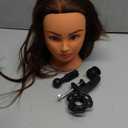 Hairingrid Mannequin Head 20"-22" 100% Human Hair Hairdresser Cosmetology Mannequin Manikin Training Head Hair and Free Clamp Holder (1906LB0414)