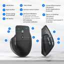 CITLLA Wireless Bluetooth Mouse, Ergonomic Rechargeable Silent Mouse with Multi-Device, Adjustable DPI, Flying Scroll & Thumb Wheel, Bluetooth Mice for Laptop, Computer, Tablet, Smartphone (Black)