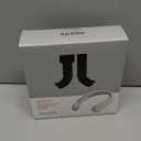 JISULIFE Portable Neck Fan, Hands-Free Bladeless, 5 Speeds, 4000 mAh Battery Operated Wearable Personal Fan, Twistable, Rechargeable, Gift for Women Men-Grey