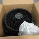 DREO Fan for Bedroom, 12 Inches, 70ft Powerful Airflow, 25db Quiet Table Air Circulator Fans for Whole Room, 120 Adjustable Tilt, 3 Speeds, Desktop Fan for Home, Office, Kitchen (Black)