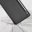 CoBak Case for Samsung Galaxy Tab S10 Lite / S10 FE / S9 FE 10.9 Inch, Protective Smart Auto Wake/Sleep Cover with Anti-Slip Multi-Angle Stand and S Pen Holder, Black