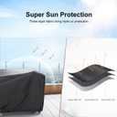 Heavy Duty Patio Furniture Covers Waterproof, Mrrihand Patio Furniture Outdoor Sectional Sofa Set , Patio Table and Chair Set Cover 89.7"L62.2"W28.3"H