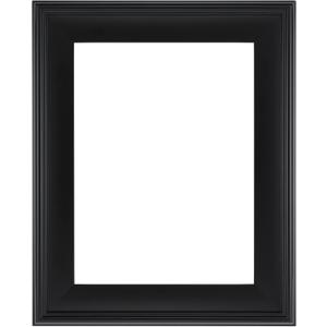 Cardinali Plein Aire Frame, Black 11x14-3" Wide Moulding with Raised Edge - No Glass or Backing - 1/2" Rabbet Depth - Timeless Frame for Canvas - Made in USA