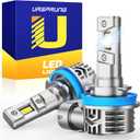 Ursprung H11 led Bulbs,900% 40,000LM Brightness H8 H9 Bulbs,6500K Cool White, Plug and Play, Replacement fog bulb HID light bulbs, Quick Installation, Pack of 2