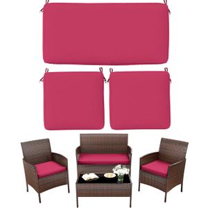 3 Pcs Outdoor Patio Chair Cushions,Waterproof Chair Pads,36x18x3,18x18x3, 36 x 18 x 3 in