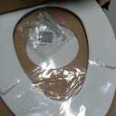 Mayfair Linden Slow Close Toilet Seat, Non Slip Heavy Duty Wood, Easy Install, Elongated, White