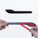 Tesla Model 3/Y Door Handle Decoration Cover 4 PCS ABS Plastic Around Scratch Guard Door Handle Protective Patch for Model 3Y2017-2023 Protection Door Handle (Matte Black)