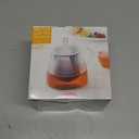 40OZ (1200ML) Glass Teapot with Infuser Stovetop Safe, Clear Glass Tea Pot Kettle, Borosilicate Tea Pot with Infusers Filter for Loose Tea, Tea Kettle Dishwasher Safe