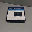 Cordless Heating Pad for Back Pain Relief, Lumbar Massaager with Heat, Rechargeable Heating Massage,Heated Back Belt Abdomen Warmer Lumbar Support (Black)