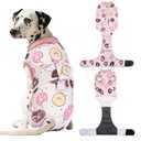 KAROKU Dog Surgery Suit, Breathable Surgical Recovery Suit for Female Spay Male Neuter, Anti-Licking Surgical Recovery Suit for Abdominal Wounds Skin Disease, Pink, Small