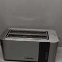 Mueller UltraToast Full Stainless Steel Toaster 4 Slice, Long Extra-Wide Slots for Bagels and Waffles, 6 Browning Levels, LED Display, Cancel/Defrost/Reheat Functions & Removable Tray, Kitchen Gadgets