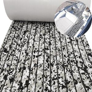 Boat Flooring EVA Foam Boat Floor Decking Sheet Self-Adhesive Non-Slip Boat Carpet Marine Deck Flooring Mat for Boats Yacht Swimming Platform RV Floor Kayak Surfboard Golf Cart 94.5" 35.4" (Camo with black lines)