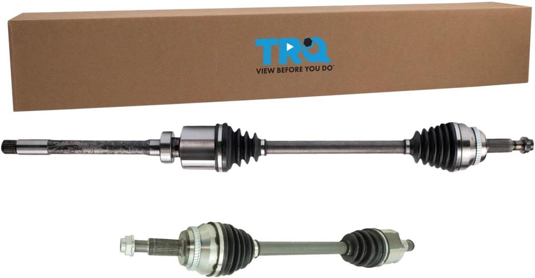 TRQ Front Driver and Passenger Side CV Axle Assembly Set 2 Piece Compatible with 2013-2016 Toyota Sienna AWD 2011-2012 Sienna V6 3.5L AWD
