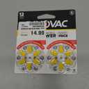 Rayovac Size 10 Hearing Aid Batteries (12 Pack) (Yellow Tab)