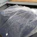 MAXYOYO Folding Sofa Bed, L-Shaped Convertible Sofa Bed with Armrest Foldable Sleeper Sofa with Pillow, Portable Fold Out Chair Bed Comfy Floor Lounge for Living Room Bedroom, Navy