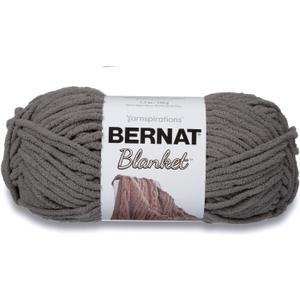 Bernat Blanket Super Bulky Yarn, 5.3oz, Guage 6 Super Bulky, Dark Grey (Small Ball)