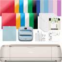 Cricut Maker 4 - Smart Cutting Machine (Seashell) | Engagement Plus Bundle - Includes EasyPress 2 (SE) Heat Press (9x9) + Mat, Tote Bag, Material Samplers, Machine Mat, Pens, Tools & 30 Digital Images