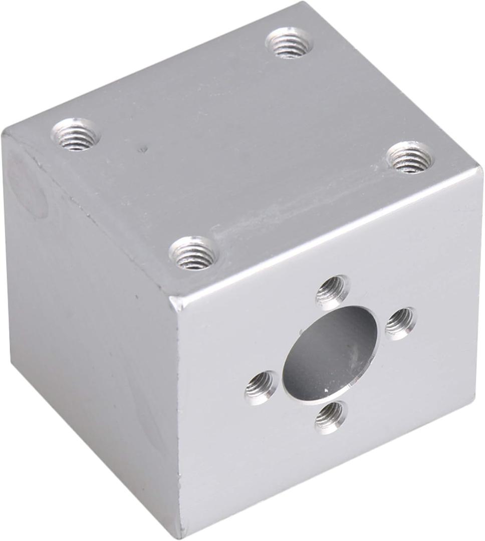 CNBTR 34x30x30mm Silver Ballscrew Nut Housing Bracket Holder T8 Trapezoidal Screw Seat for 3D Printer/Coding Machine