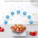 RENPHO Food Scale with Nutritional Calculator, Digital Kitchen Scale for Weight Loss, Smart Food Weight Scale with App for Macro Keto Calorie Cooking, Grams and Ounces, White, 11lb/5kg