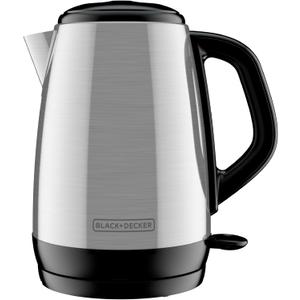 BLACK+DECKER 1.7L Cordless Electric Kettle, KE1700SD, Rapid Boil, Auto Shutoff, Stainless Steel (1.8 Quarts)