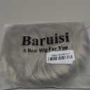 Baruisi Men Wigs Short Gray Synthetic Heat Resistant Natural Halloween Cosplay Hair Wig (grey)