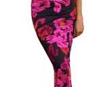 PRETTYGARDEN Women's 2026 Summer Floral One Shoulder Maxi Dress Wedding Guest Ruched Mesh Bodycon Long Cocktail Dresses XL