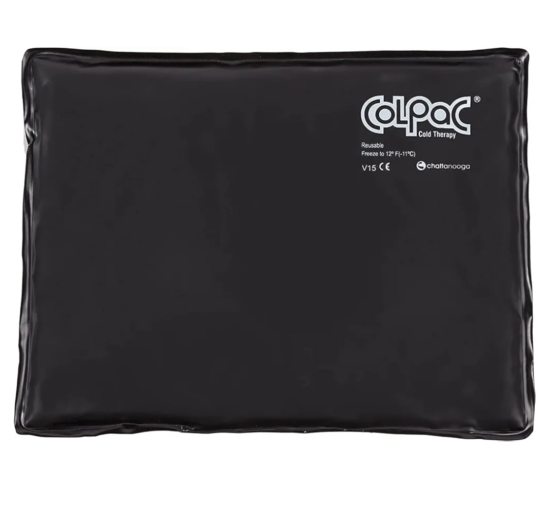 Chattanooga ColPac - Reusable Gel Ice Pack - Black Polyurethane - Standard - 10 in x 13.5 in - Cold Therapy - Knee, Arm, Elbow, Shoulder, Back - Aches, Swelling, Bruises, Sprains, Inflammation, Wet