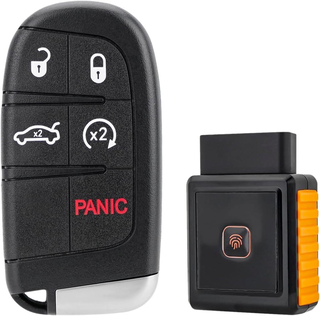 Smart Remote Key Fob Replacement Compatible with 5 Button Dodge Charger 2011-2017 Chrysler 300 2011-2014 Keyless Entry Remote M3N-40821302