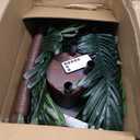 6FT Lighted Artificial Palm Tree with Three Trunks and 212 LED Lights with Remote Control and App Waterproof for Tiki Bars, Patios,Beaches,Yards Pool, Cruise Party-Warm White to Multicolor