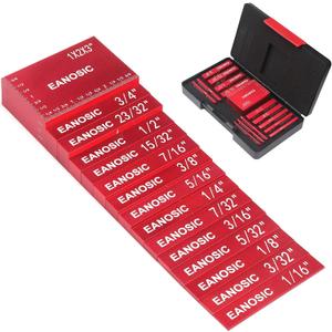 Setup Blocks Height Gauge Set, 15pcs Precision Aluminum Setup Bars for Router and Table Saw Accessories Woodworking Set Up, Bars Include Laser Engraved Size Markings