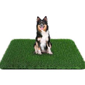 Grass Pad for Dogs 59.1 x 39.4 inches, Strong Absorbency Soft and Real Grass for Pets Potty Training, Easy to Clean Fake Grass for Dog Indoor Outdoor Use (1 Pack) (Green)