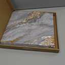 10-Pack Peel and Stick Bleu Or Marble Tiles (11.8" x 11.8")  9.8 Sq. Ft. Waterproof PVC Shower & Backsplash Tiles for Bathroom, Kitchen, and Living Room  Self-Adhesive, Easy Installation