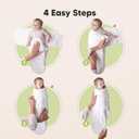 Baby Swaddle Sleep Sacks with Zipper - 3-Pack Swaddles for Newborns 3-6 Months, Infant, Baby Girls, Boys, Soft & Durable Newborn Sleep Sack, Easy Diaper Change Swaddling Blanket (Aspire, L)