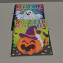 90shine 2PCS Halloween Crafts for Kids Ages 4-8 Sticker Books Gift Party Favors Create 22 Pictures