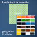 ARTISTRO Professional Watercolor Paint Set for Adults - 24 Pigment-Rich Colors, XL Pans, ASTM-I Lightfastness, High Tinting Strength Watercolor Set for Professionals made by Professionals