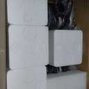 Unicozin Modern Bathroom Light Fixtures, 4 Light Vanity Lights Over Mirror, Black Wall Lamp with Clear Glass for Living Room Cabinet Bedroom Porch