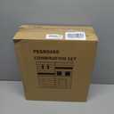 Pegboard Combination Kit, 8 Peg Boards and 30 Accessories Modular Hanging Black Pegboard for Walls, Office Wall Organizer, Keys Holder on Wall, Nursery Storage, 44"x22" Black (White)