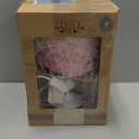 Levtex Baby - Elise Table Lamp and Shade - Spindle Base with Pink Rosette Shade Lamp - Nursery Accessories - Measurements: 22 in. high and 6 in. Diameter