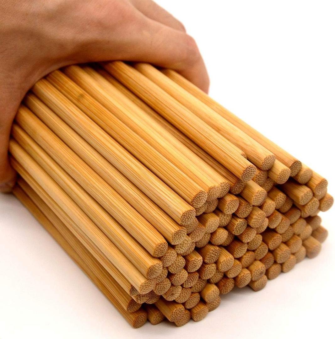 Bamber 50 Pairs Reusable Bamboo Chopsticks Chopstick Set (9.45 Inches - 50 Pairs)