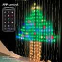 Avatar Controls Curtain Lights Year Round Lights, Programmable & Music-Sync Animated LED Curtain String Lights, 400 LED 6.2ft RGB Fairy Light APP Remote Control for Bedroom Wall Backdrop Yard Decor