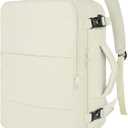 Taygeer Travel Backpack for Women, Carry On Backpack with USB Charging Port & Shoe Pouch, TSA 15.6" Laptop Back Pack Flight Approved, College Gym Bag Casual Daypack for Weekender Business Hiking,Beige